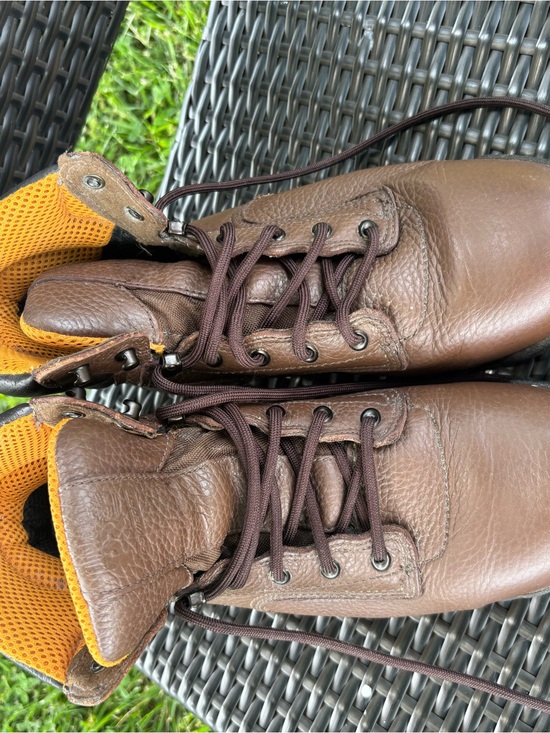 Timberland Brown and Black Men\'s Lace-Up Work Boots